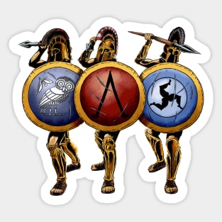 Ancient Greek Hoplites Sticker